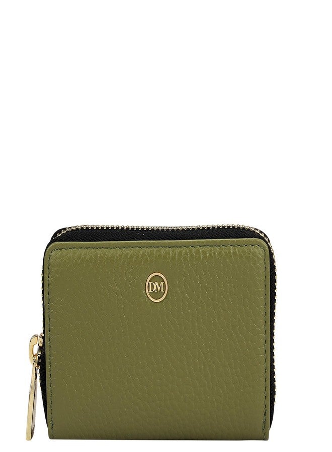 Da Milano 6 Slots Leather Card Holder for Men & Women - Green (CA-10070C) - Image 1